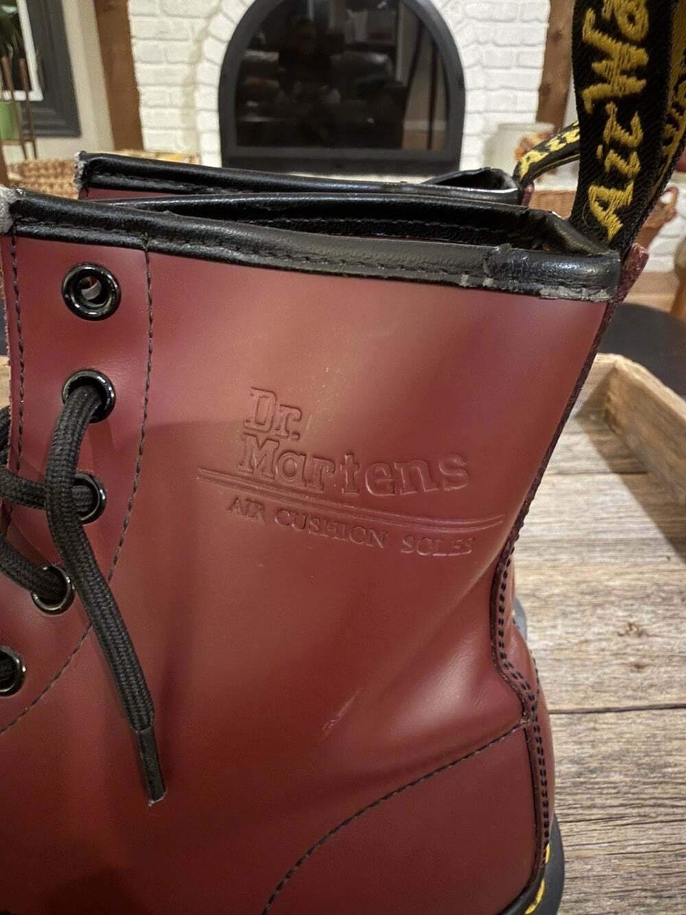 Dr. Martens 1460 Women’s Size 9 Cherry Red Burgundy Leather 8-Eye Boots - Picture 11 of 14